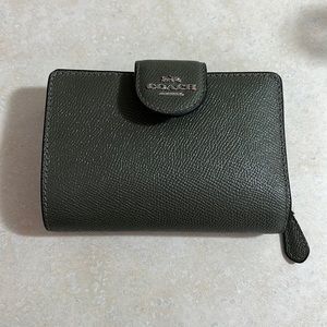 Coach Army green wallet